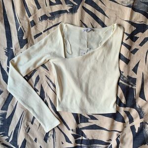 Zara asymmetrical long sleeve top